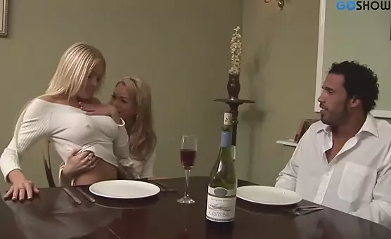 He Pleasured Their Tongues While They Licked Each Other