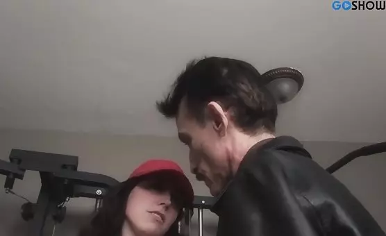 Mustache Man Dominates Gym Lover
