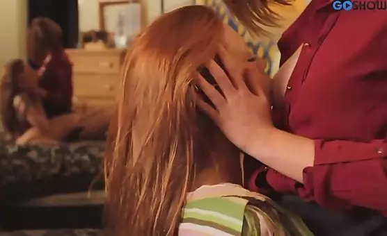 Hot Redhead Lesbian Session with Girlfriends